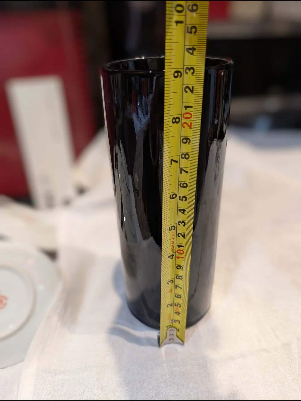Mikasa Glossy Black Ceramic Vase - Home Accents
